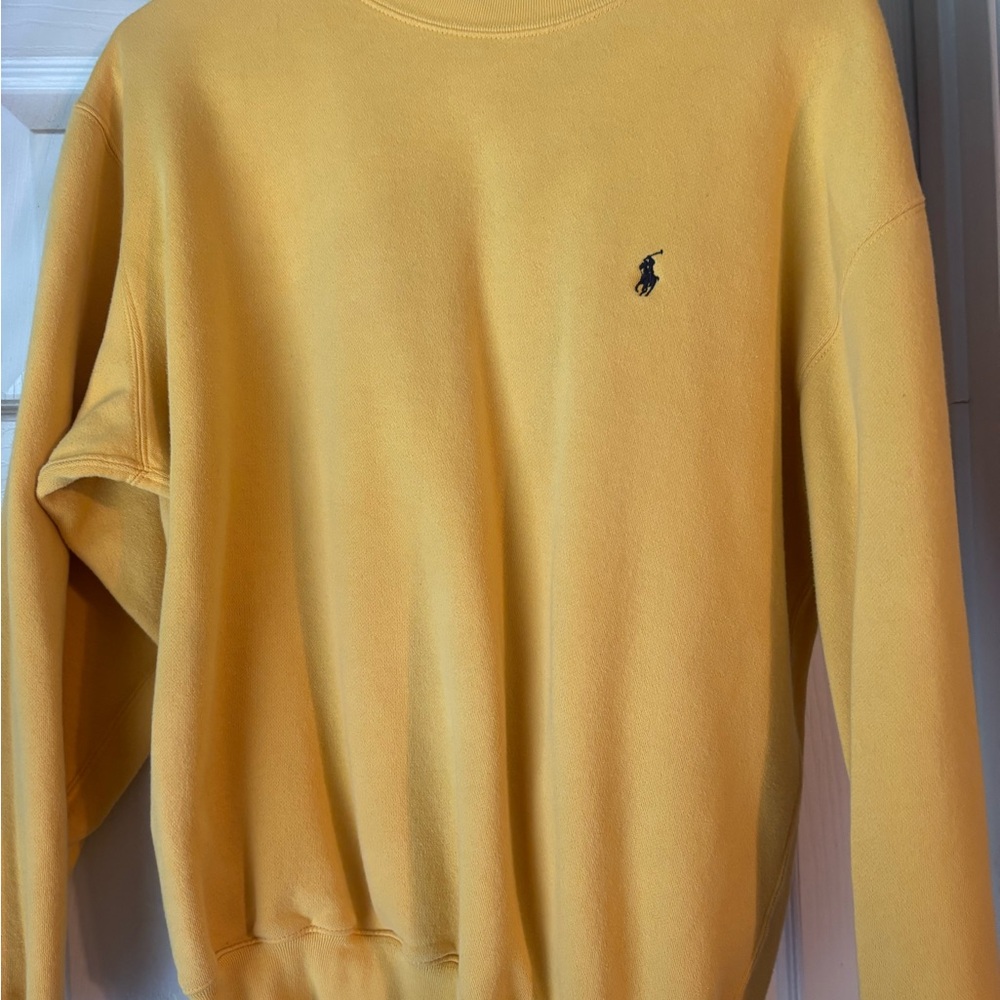 Ralph Lauren Men's Yellow Crewneck Sweatshirt